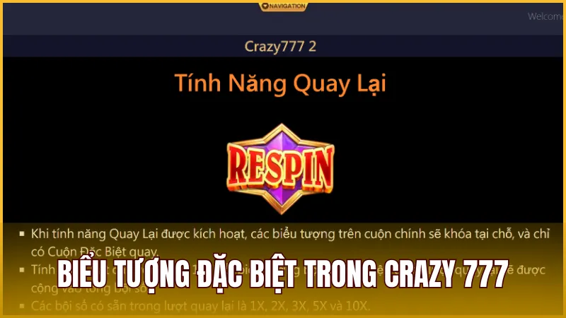 Crazy 777 – Trải Nghiệm Slot Game Hấp Dẫn Nhất Tại K9WIN 2025 3 Những biểu tượng đặc biệt chỉ có trong game Crazy 777
