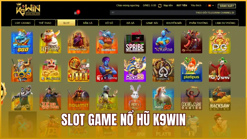 K9WIN 32 Slot Game Nổ Hũ K9WIN cực kỳ đa dạng với hàng trăm chủ đề hấp dẫn