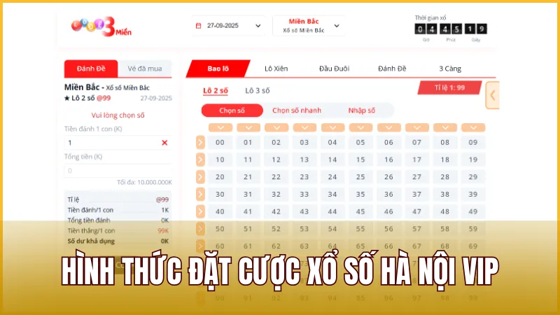 Tổng hợp những hình thức đặt cược xổ số VIP Hà Nội cơ bản nhất